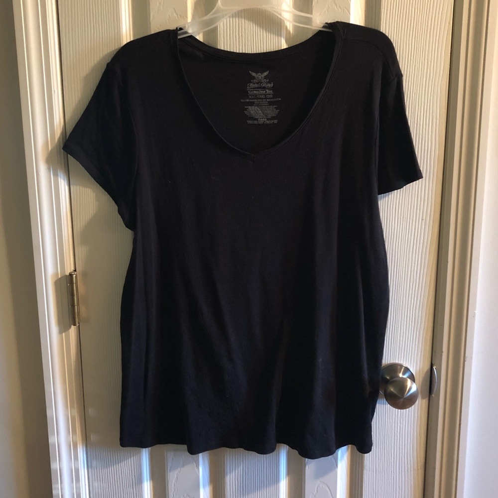 2XL Faded Glory Black Shirt